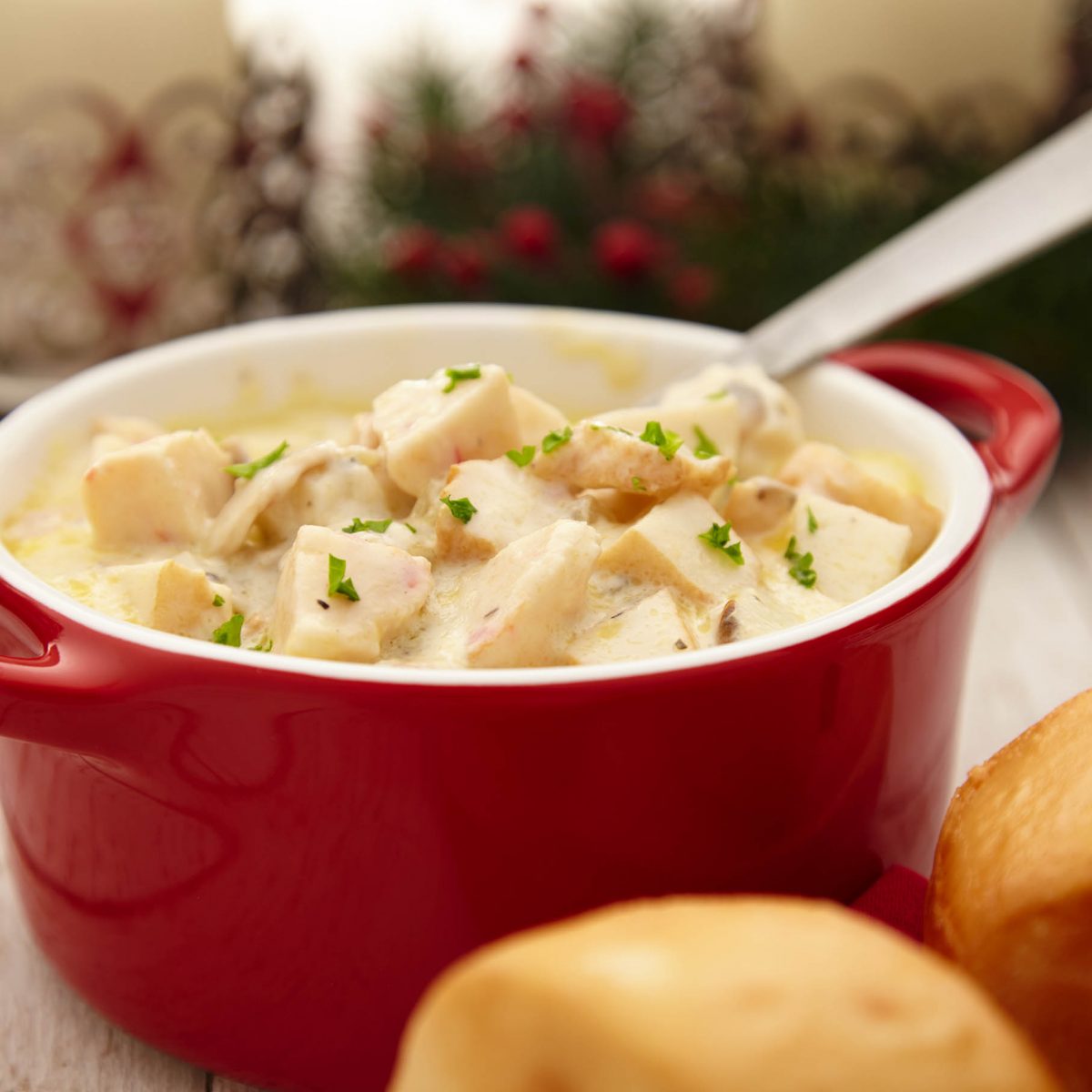 Seafood in Creamy White Sauce served with Deep Fried Mantou QL Kitchen