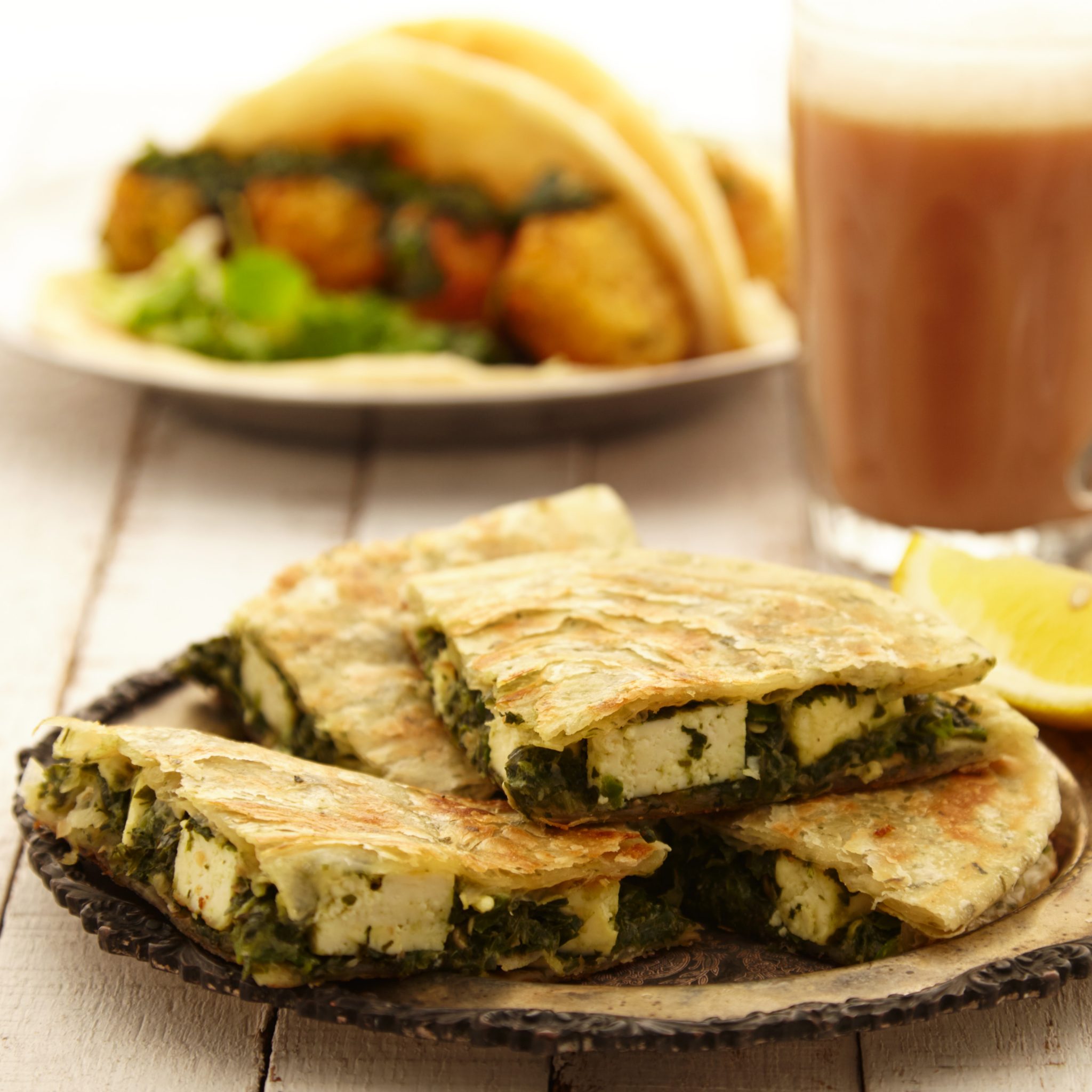 Palak Paneer Paratha Wrap Ql Kitchen 2373